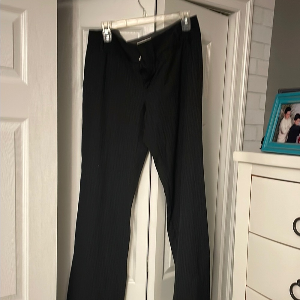 Black Pants with thin grey stripe